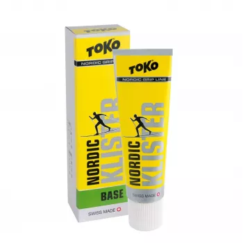 Toko Nordic Base Klister Green - cera da presa per sci di fondo per neve ghiacciata e in trasformazione, da -10°C a -2°C, tubo 60g