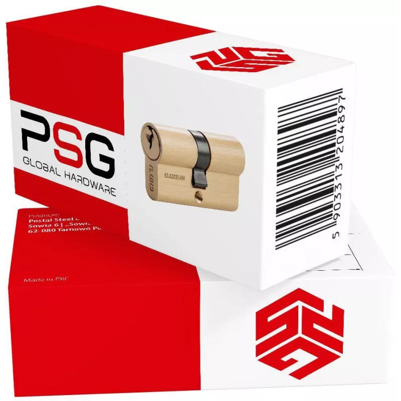 PSG 63.63030.MM cilindro doppio profilo Euro in ottone 30/30 mm