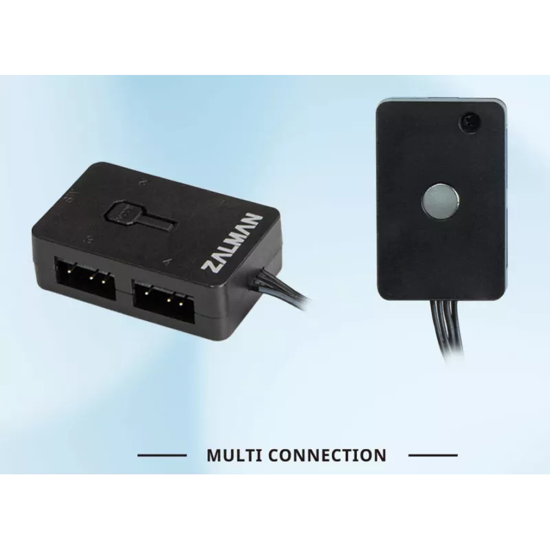 Zalman ZM-4PALC controller ARGB - hub Addressable RGB a 4 porte con fissaggio magnetico