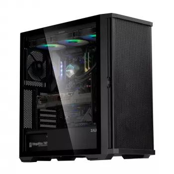 Zalman Z10 case mid-tower ATX, nero, vetro temperato, 4x ventole ARGB