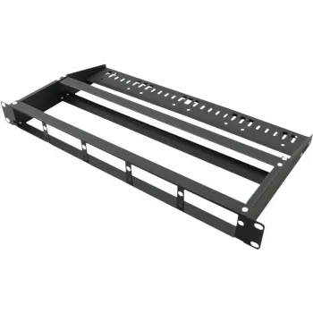VALUE MPO-Panel per 3 moduli - Blindpanel per cassetta in fibra ottica - montaggio rack - nero - 1U (19