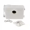 AWTOOLS AW85501 Secchio con pedale 50L in acciaio inox, argento