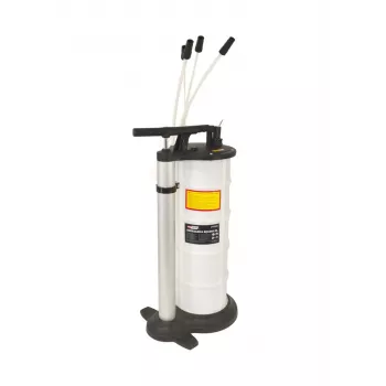 AWTOOLS AW15965 Aspiratore manuale per liquidi 9L - 3 sonde, vuoto -0,8 bar, per olio, cambio, liquido freni