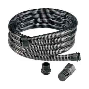 IMULETKU Tubo di aspirazione per carichi pesanti 7m in PVC rinforzato con valvola di fondo e fascette, 1