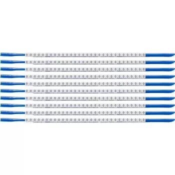 Brady SCN-07-0 Marcatore per cavi Clipsleeve, etichetta '0', giallo, diametro cavo 1,9-2,4 mm, confezione da 300