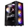 Zalman N4 Rev.1 Case Mid-Tower ATX con 6 ventole ARGB, vetro temperato, nero