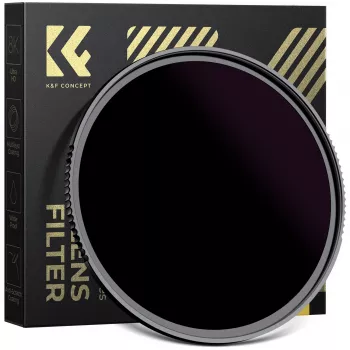 KF Concept filtro solare ND100000 62mm, 16.6 stop, OD 5.0, vetro ottico AGC, rivestimento nano, telaio in alluminio