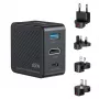 UNITEK P1242ABK01 Hub caricabatterie da viaggio 3-in-1 GaN 65W con HDMI 4K@60Hz, USB-A e USB-C