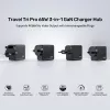 UNITEK P1242ABK01 Hub caricabatterie da viaggio 3-in-1 GaN 65W con HDMI 4K@60Hz, USB-A e USB-C