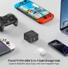 UNITEK P1242ABK01 Hub caricabatterie da viaggio 3-in-1 GaN 65W con HDMI 4K@60Hz, USB-A e USB-C