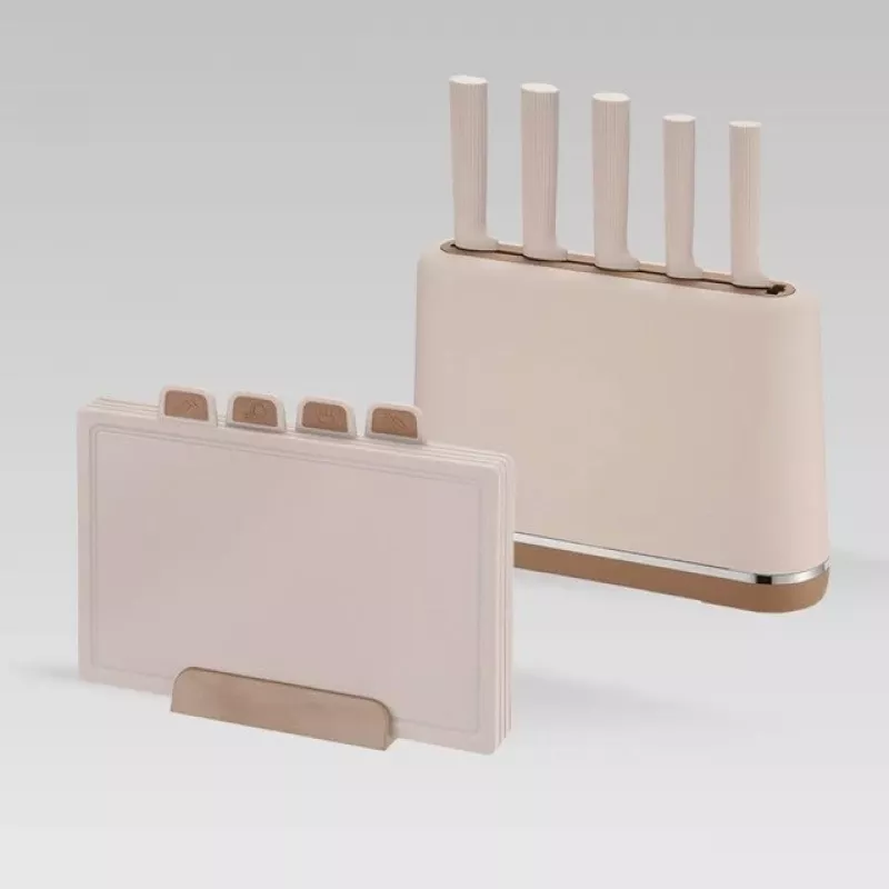 MEO MR-1412-BEIGE MAESTRO set coltello e tagliere