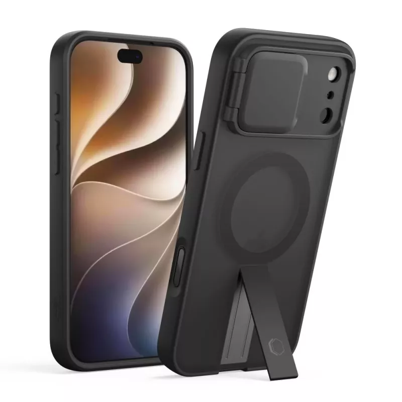 TECH-PROTECT KEVLAR AURA Custodia per iPhone 17 Pro / 18 Pro nero opaco