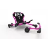 EzyRoller Drifter X Go-kart drift rosa a propulsione gambe per bambini 6-14 anni, lunghezza regolabile 73-107 cm, max 70 kg, freno a mano, ruote in PU