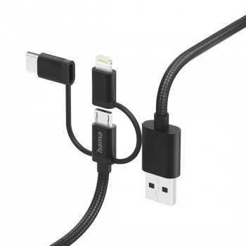 Hama 00201536, 1,5 m, USB A, USB C, USB 2.0, 480 Mbit/s, nero