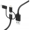 Hama 00201536, 1,5 m, USB A, USB C, USB 2.0, 480 Mbit/s, nero