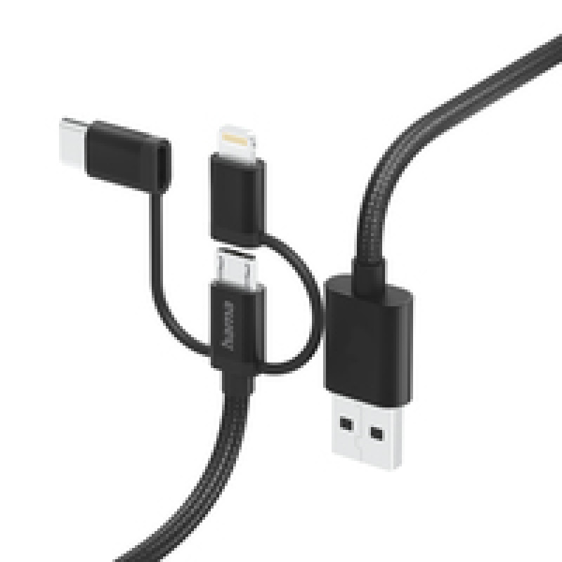 Hama 00201536, 1,5 m, USB A, USB C, USB 2.0, 480 Mbit/s, nero