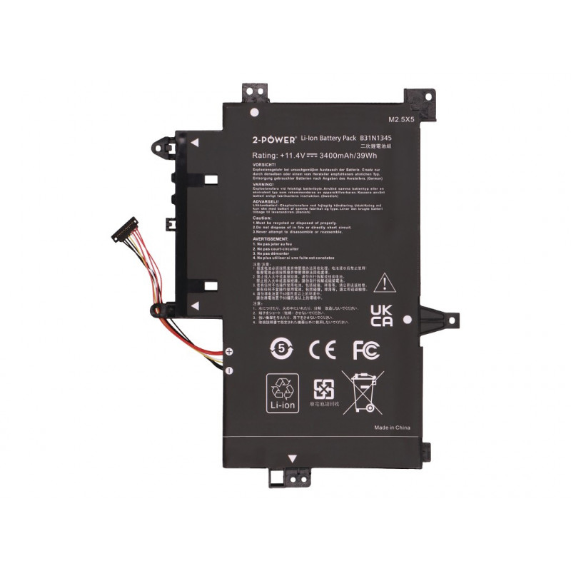 2-Power batteria principale per Asus Transformer Book Flip TP500LA - batteria - 3.400 mAh (2P-0B200-00990100)