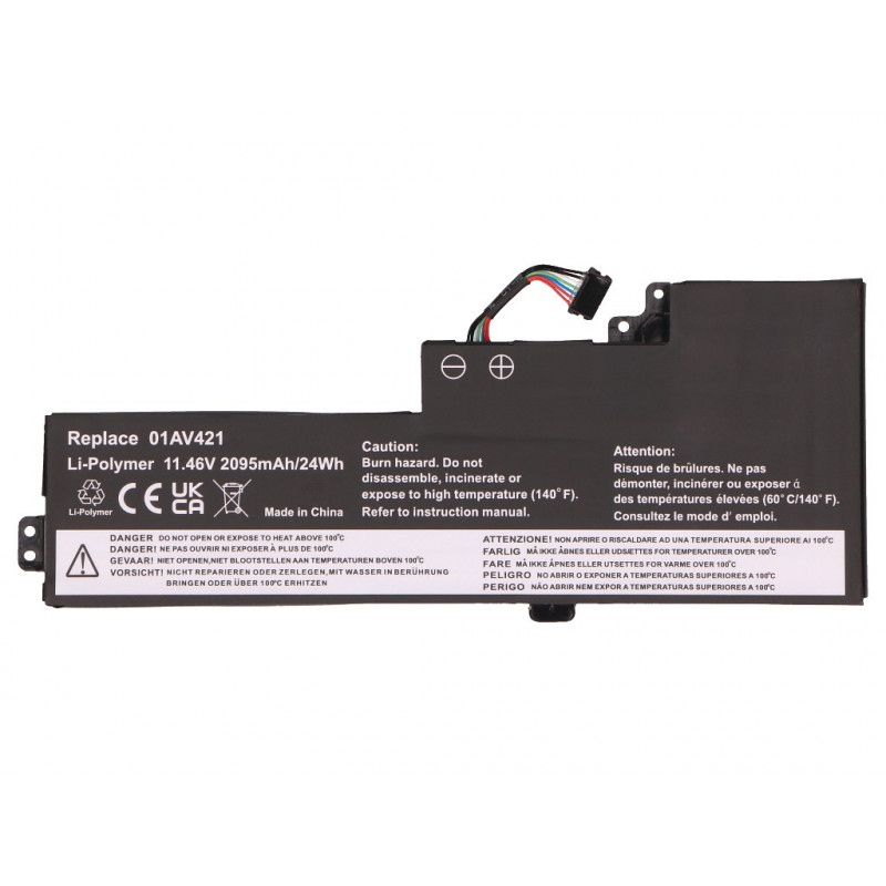 2-Power batteria principale Lenovo ThinkPad T470 - batteria - 2.095 mAh (2P-01AV421)