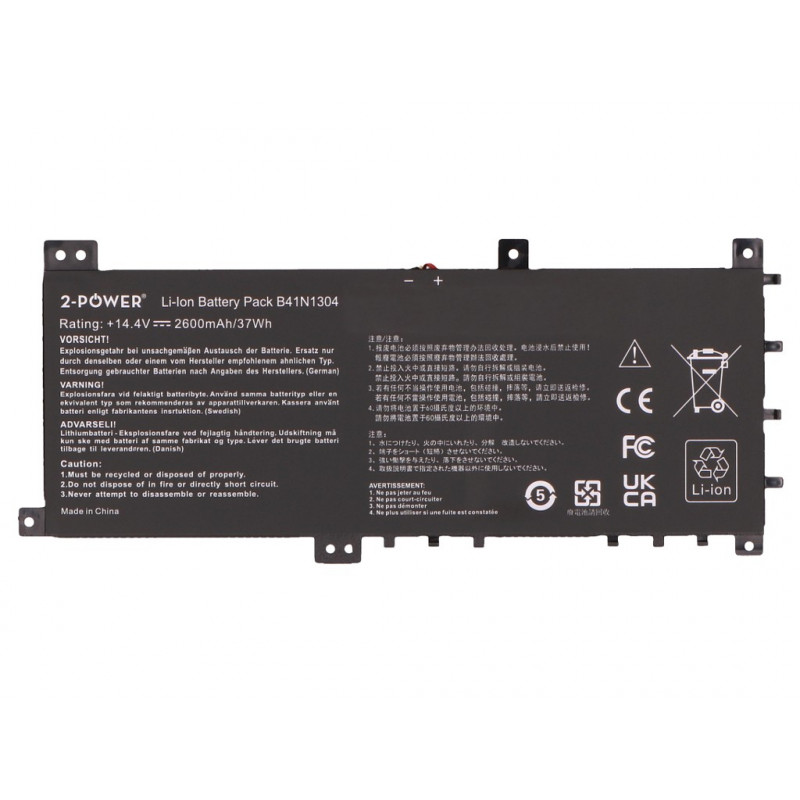 2-power batteria principale Asus S451LA V451LA - batteria - 2.600 mAh (2P-0B200-00530000)