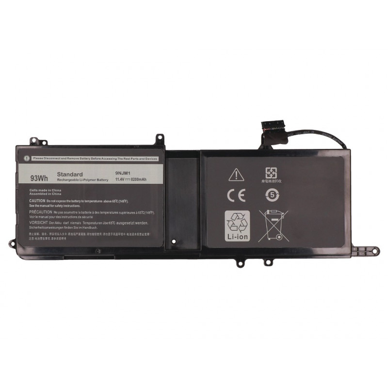 2-Power batteria principale pack Dell Alienware 15 R3 R4 17 R4 R5 - batteria - 93 mAh (2P-0HF250)