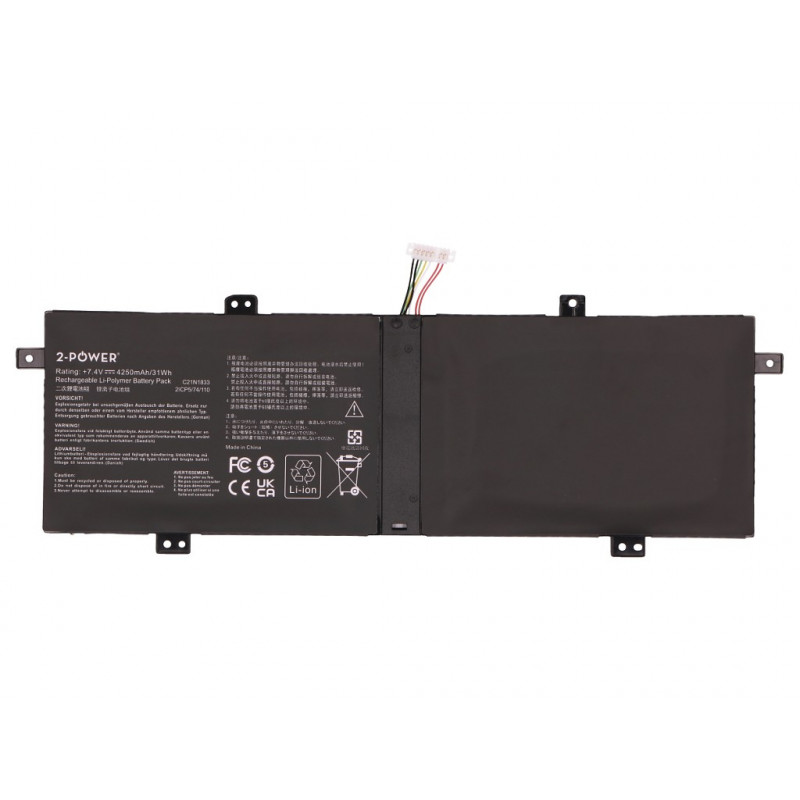 2-Power batteria principale - batteria - 4.250 mAh (2P-C21N1833)