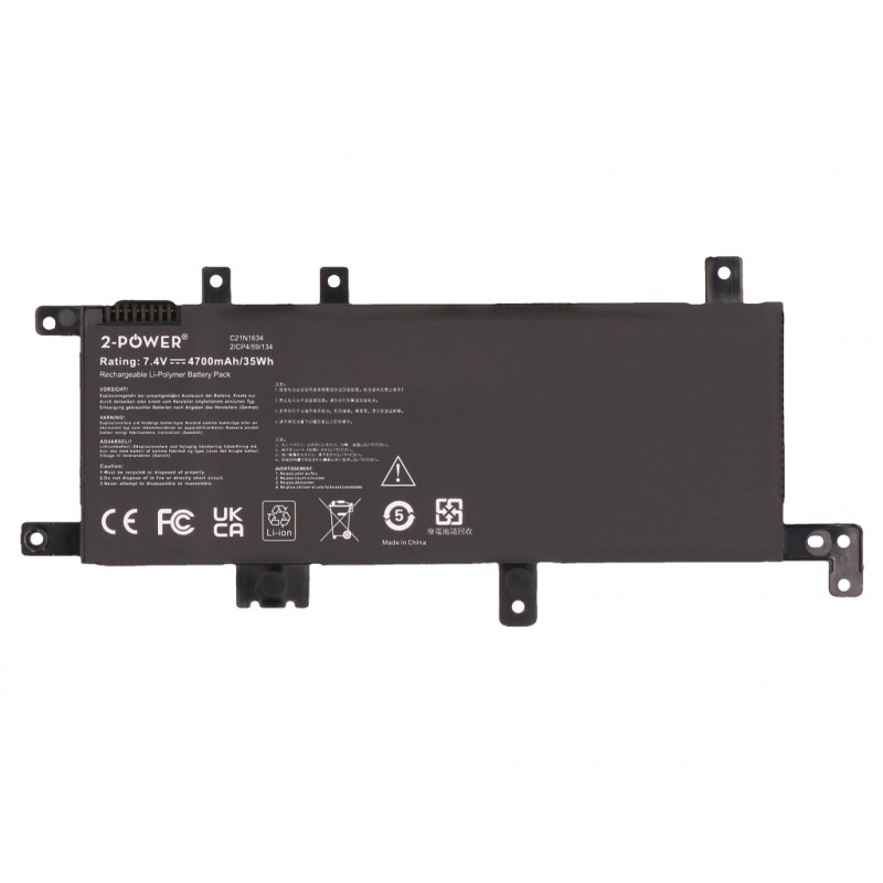 2-power Asus ViviBook R542U Hauptakku-Pack - Batterie ricaricabile - 5.000 mAh (2P-C21N1634)