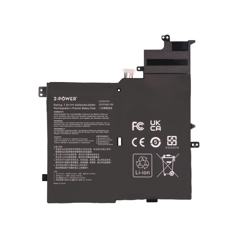 2-power Hauptakku-Pack Asus V406UA - batteria - 4.000 mAh (2P-C21N1701)