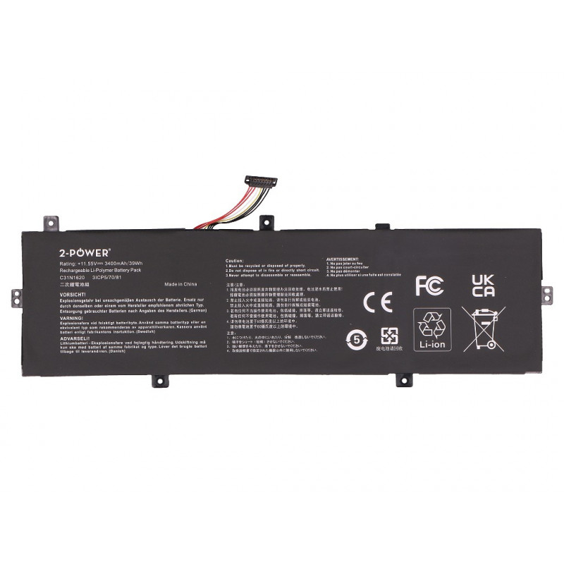 2-power Hauptakku-Pack Asus ZenBook UX430 Serie - batteria - 3.400 mAh (2P-C31N1620)