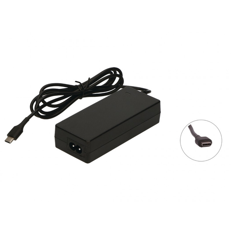 2-Power alimentatore AC 5V, 9V, 15V 3A, 20V 2,25A con cavo di alimentazione (2P-DA45NM180)