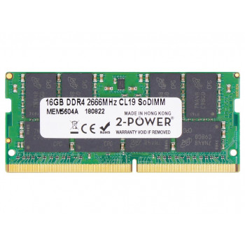 2-power 2P-KF426S16IB/16 - 16 GB - 1 x 16 GB - DDR4 - 2666 MHz - 260-pin SO-DIMM