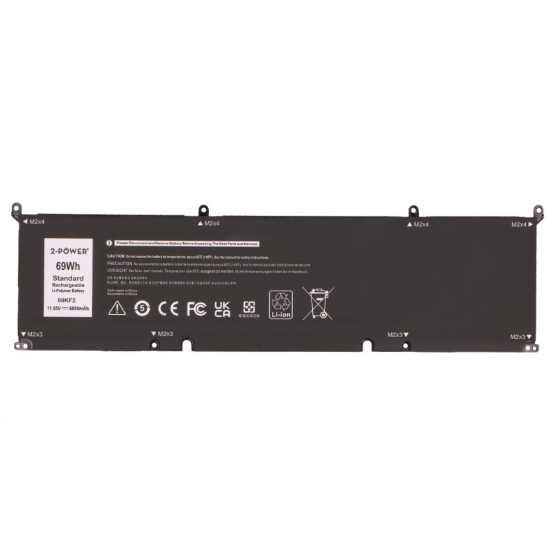 2-Power batteria principale Dell Precision 5550 - batteria - 69 mAh (2P-M59JH)