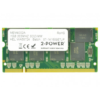 2-power 1GB PC2700 333MHz SODIMM - 1 GB - DDR (2P-PA3313U-2M1G)