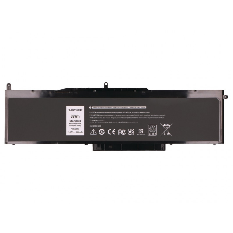 Batteria principale 2-Power per Dell Precision 3520 - Batteria - 69 mAh (2P-NY5PG)