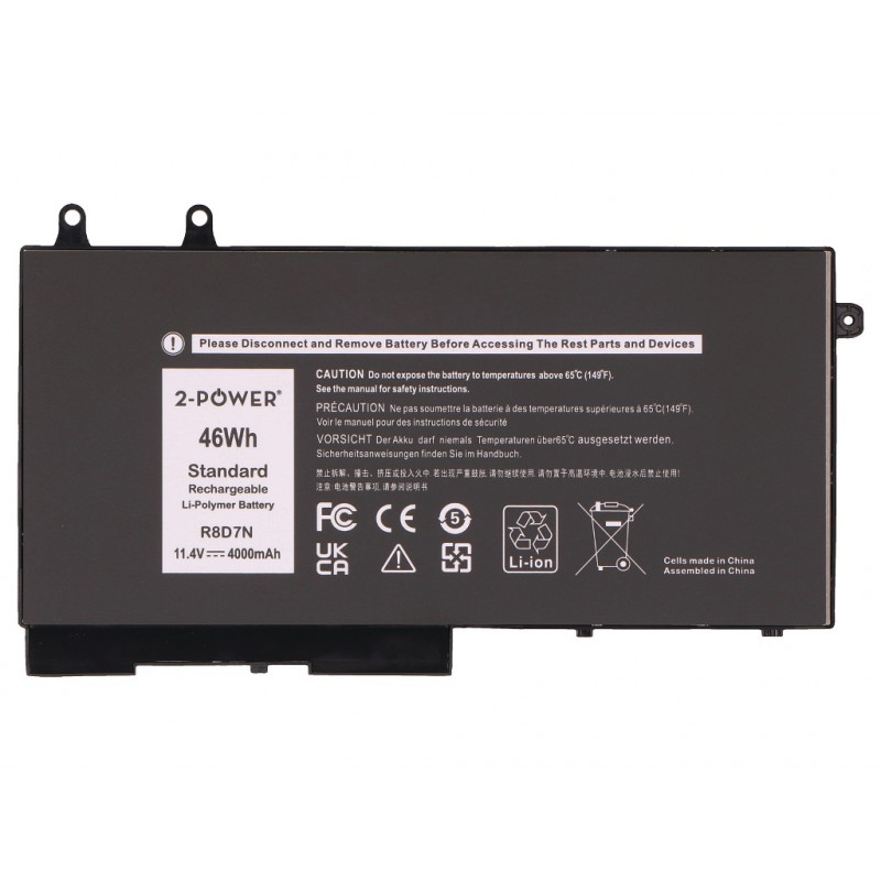 2-power Dell Latitude 5400 batteria principale - Batteria - 46 mAh (2P-R8D7N)