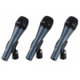 SENNHEISER 3ER-PACK E835, SET MICROFONI CON 3X E835, MICROFONO PER CANTO, DINAMICO, CARDIOIDE, INCLUSI SUPPORTI PER MICROFONO E CUSTODIE