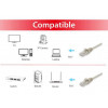 Equip cavo patch Cat6A U/UTP 2xRJ45 1,50m beige LSZH sacchetto in polietilene