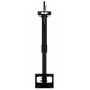Zebra supporto, telescopico, regolabile 72 -138, montaggio a soffitto, VESA, nero