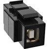 InLine inserto snap-in USB 2.0 - connettore femmina USB A / connettore femmina B - case nero