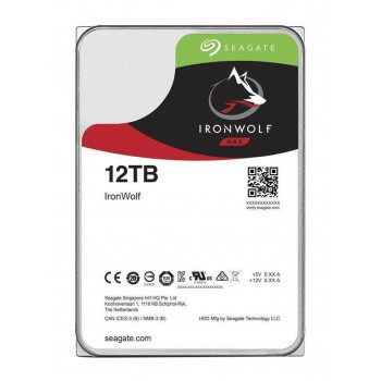 Bundle SEAGATE NAS HDD 2x12TB IronWolf 7200rpm 6Gb/s SATA 256MB Cache 3,5 pollici 24x7 CMR per NAS e sistemi RAID rackmount nero