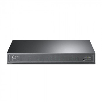 TP-LINK JetStream TL-SG2210P V3 - Switch - Smart - 8 x 10/100/1000 + 2 x SFP - Desktop - PoE (58 W)
