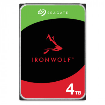 Bundle SEAGATE NAS HDD 4x4TB IronWolf 5400rpm 6Gb/s SATA 256MB cache 3,5 pollici 24x7 CMR per sistemi NAS e RAID rackmount nero