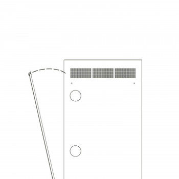 Middle Atlantic Products Middle Atlantic serie WR WR-RAP-24 - pannello rack - posteriore - nero - 24U - 48,3 cm (19