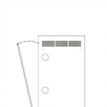 Middle Atlantic Products Middle Atlantic serie WR WR-RAP-24 - pannello rack - posteriore - nero - 24U - 48,3 cm (19