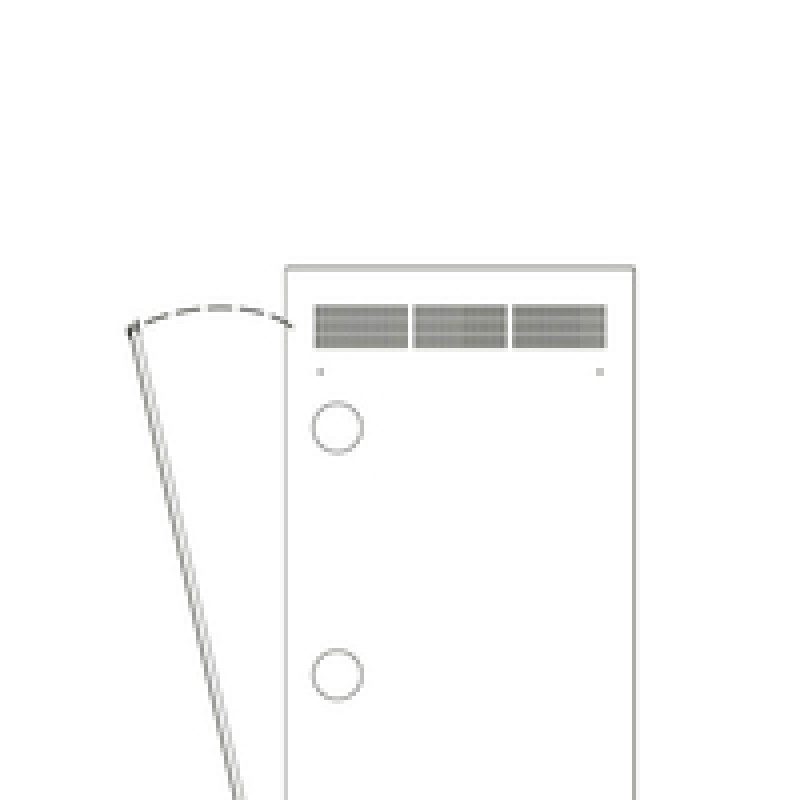 Middle Atlantic Products Middle Atlantic serie WR WR-RAP-24 - pannello rack - posteriore - nero - 24U - 48,3 cm (19