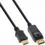 Kindermann 5809000602 - 2 m - DisplayPort - HDMI Type-A (Standard) - Connettore maschio - Connettore maschio - Oro