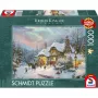 Schmidt Spiele Thomas Kinkade Studios: Santa's Night Before Christmas puzzle 1000 pezzi