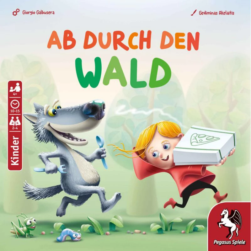 PEGASUS Ab durch den Wald - gioco di carte avventura nel bosco per 2-4 giocatori, da 8 anni