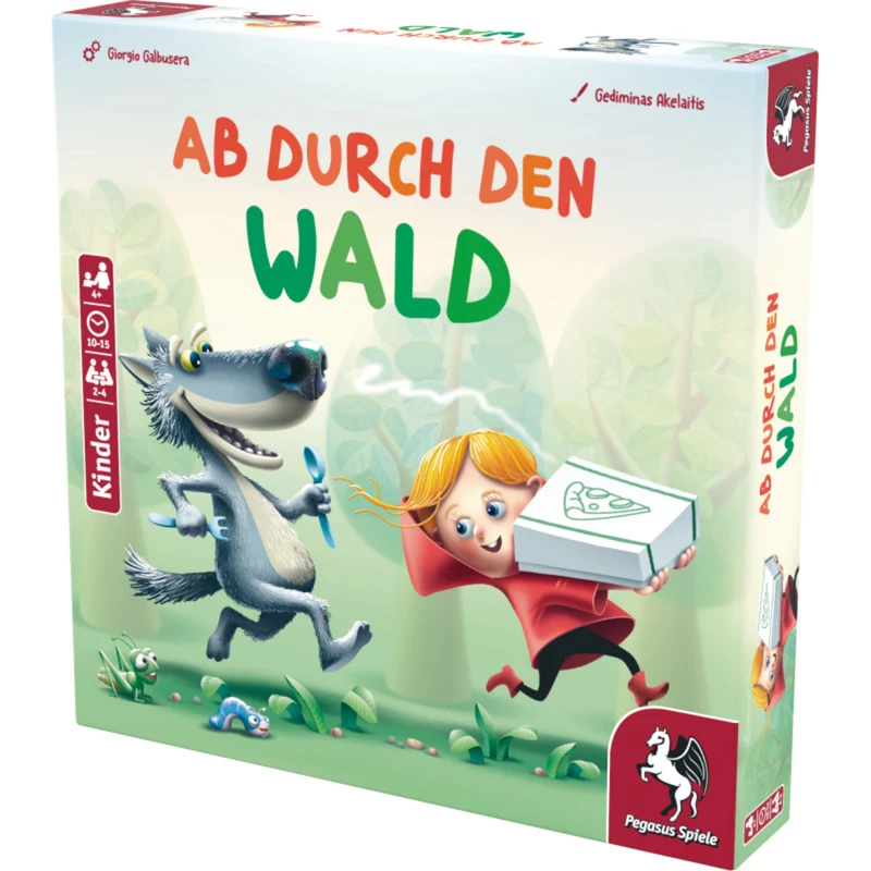 PEGASUS Ab durch den Wald - gioco di carte avventura nel bosco per 2-4 giocatori, da 8 anni
