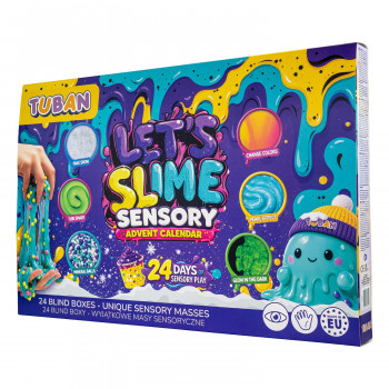 TUBAN set calendario dell'avvento - Let's Slime | 24 giorni di creazione slime fai da te