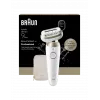 Braun Silk-épil 9 Flex SES9-011 epilatore 3D, uso bagnato e asciutto, bianco/oro